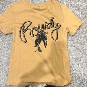 Western Rowdy Yellow T-Shirt